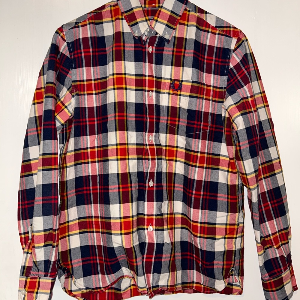 Vintage Fred Perry Checkered Shirt Size 36 Small